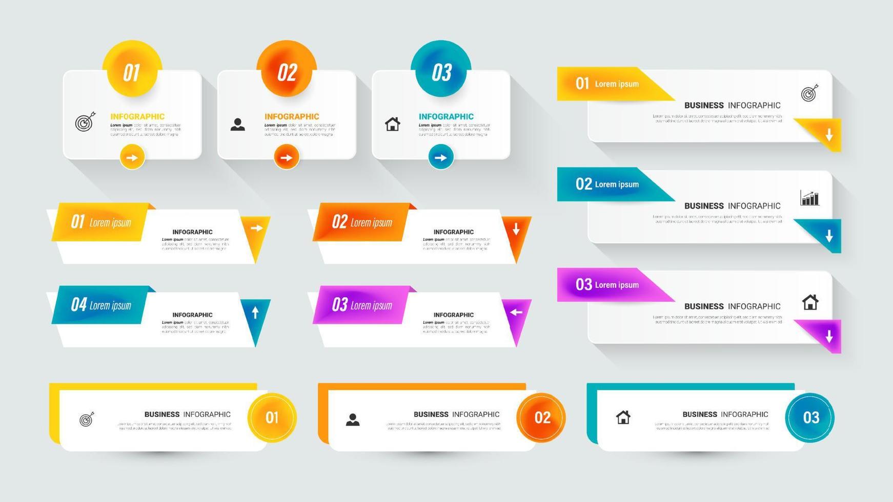 Infographics element collection vector