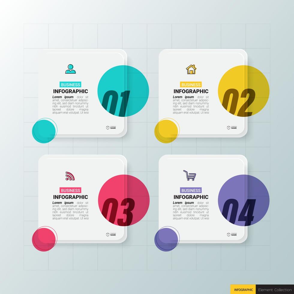 Infographic design business template vector