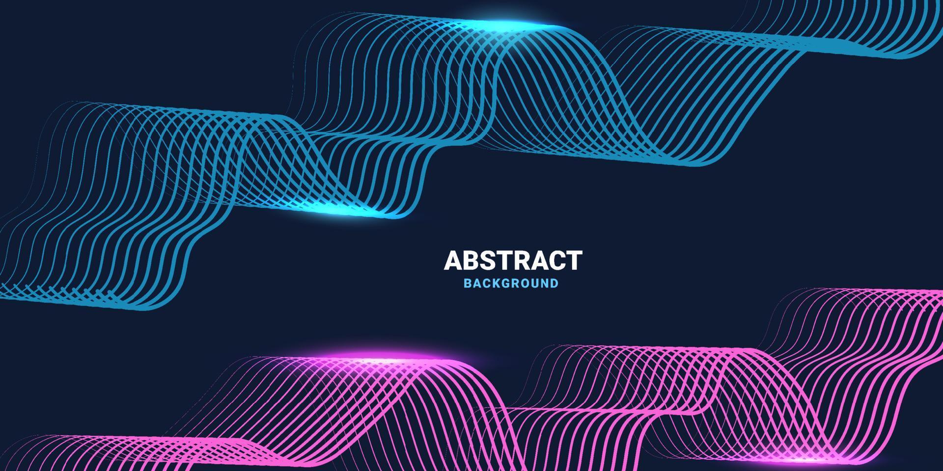 Abstract background with flowing particles. vector