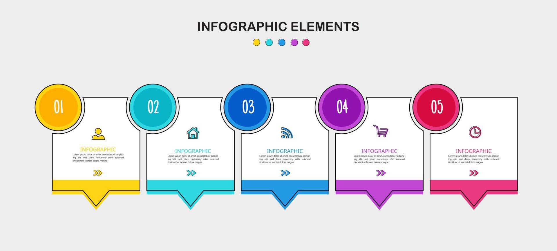 Infographics element collection vector