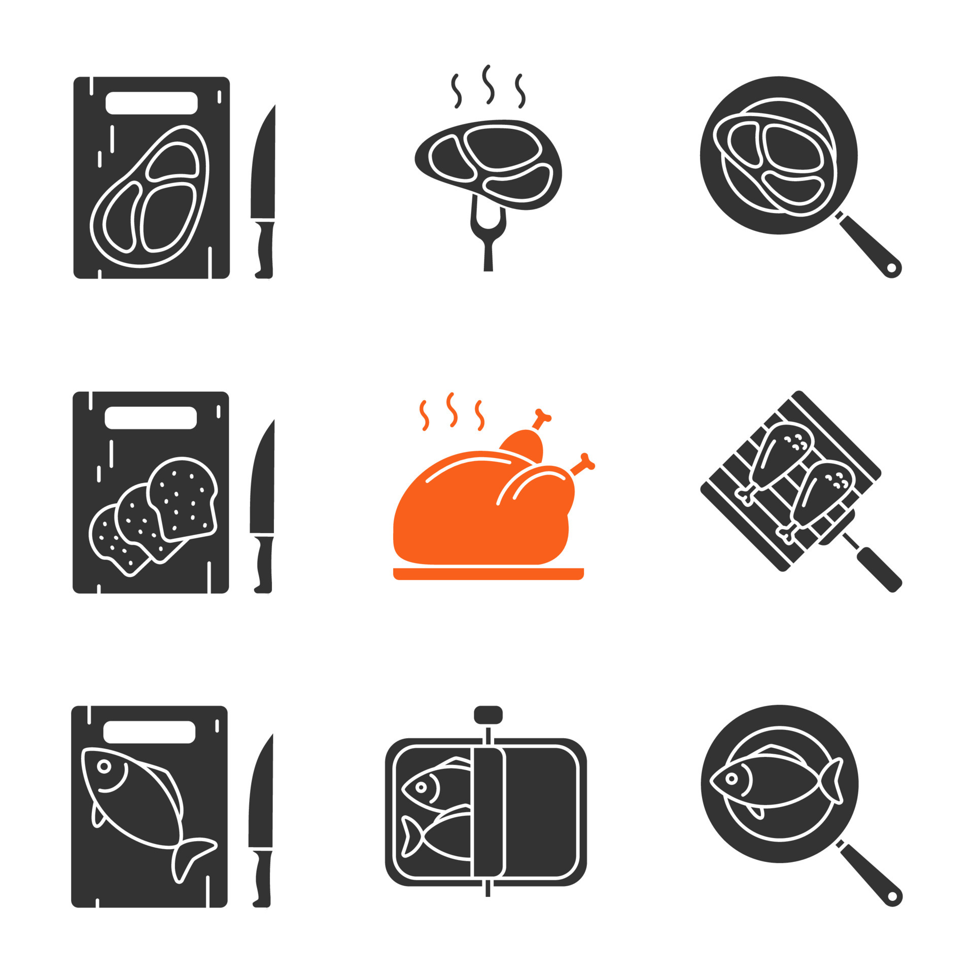 food font glyphs food font glyphs