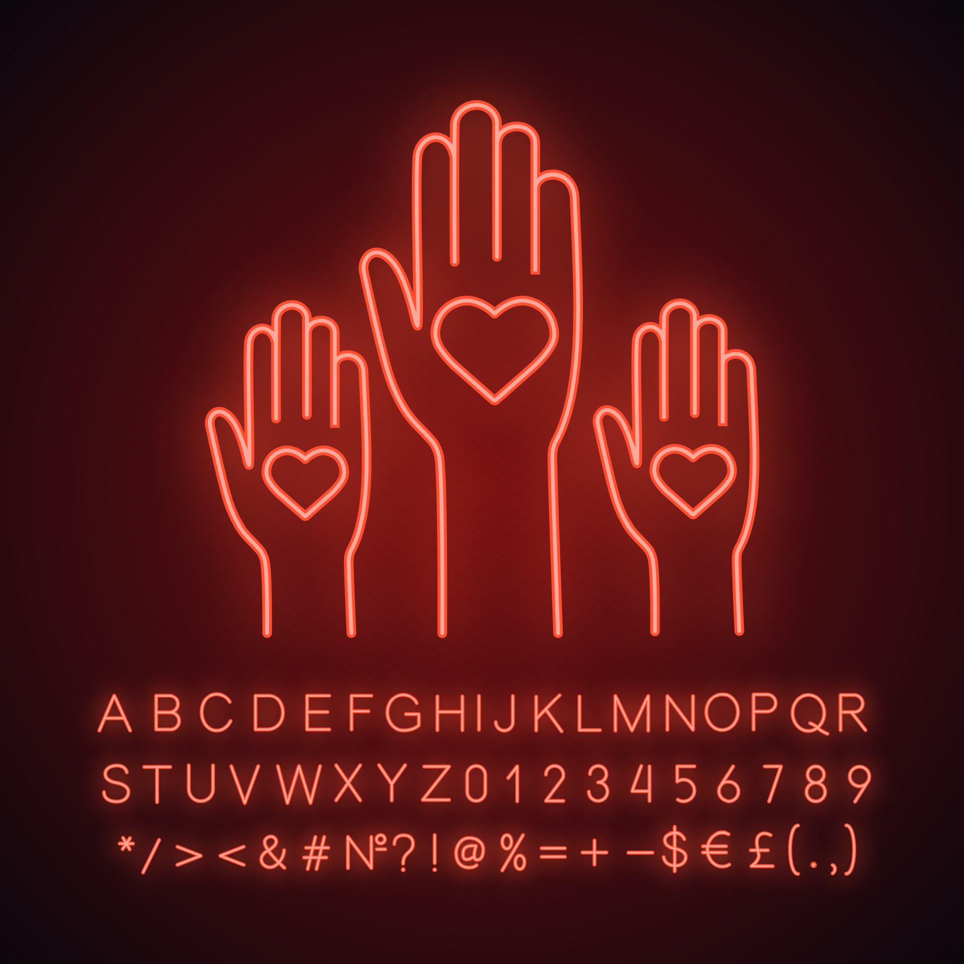 Krympe Fugtig træ Unity in diversity neon light icon. Charity glowing sign. No to racism.  Volunteers. Helping hands. Voting. Vector isolated illustration 4226244  Vector Art at Vecteezy