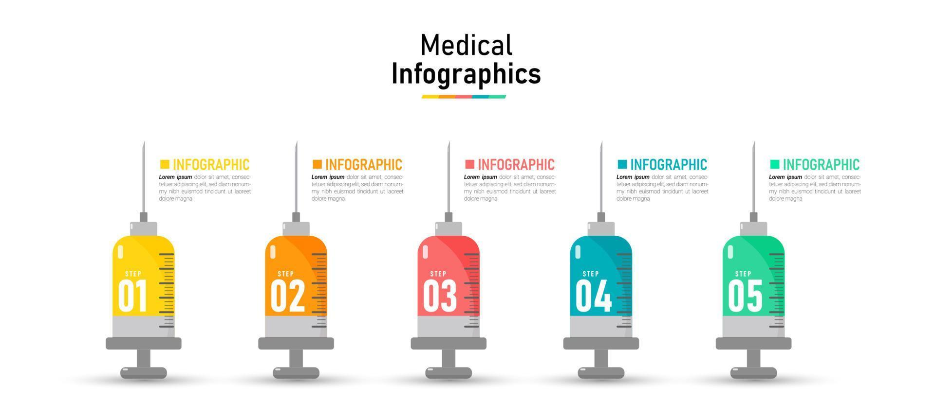 plantilla de negocio de diseño infográfico vector