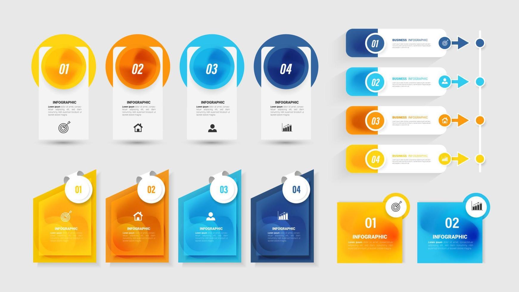 Infographics element collection vector