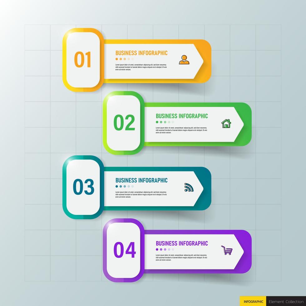 Infographic design business template vector