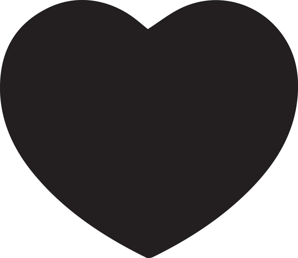 amor corazón icono símbolo forma simple vector