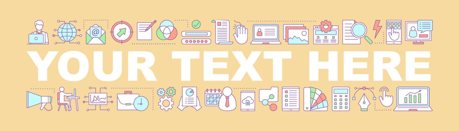 Content marketing word concepts banner. E-commerce. Business development. Data analytics. Isolated lettering typography idea with linear icons. Vector outline illustration