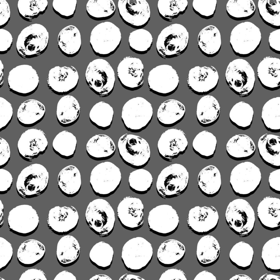 Simple seamless vector pattern of dots, strokes, spots, strokes. Hand drawn illustration, dry brush. Scandinavian style, wallpaper, fabric, textile design, wrapping paper