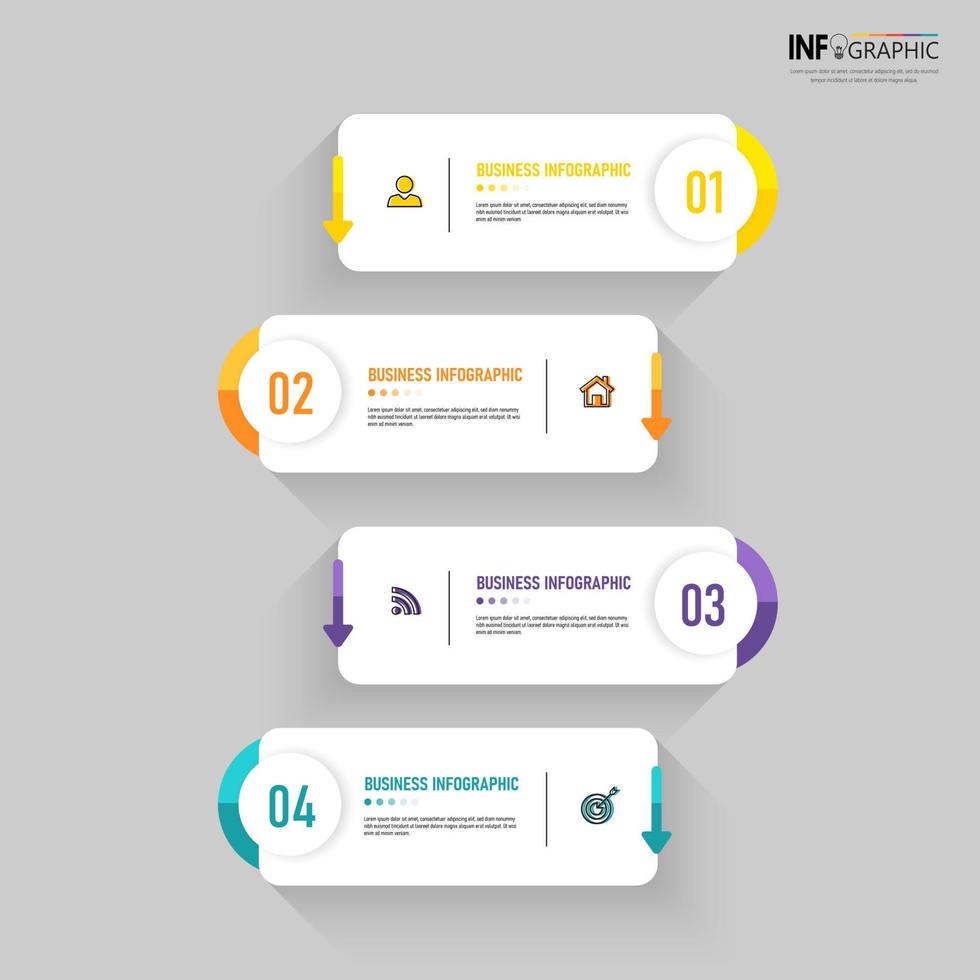 Infographic design business template vector