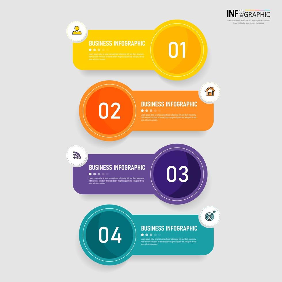 Infographic design business template vector