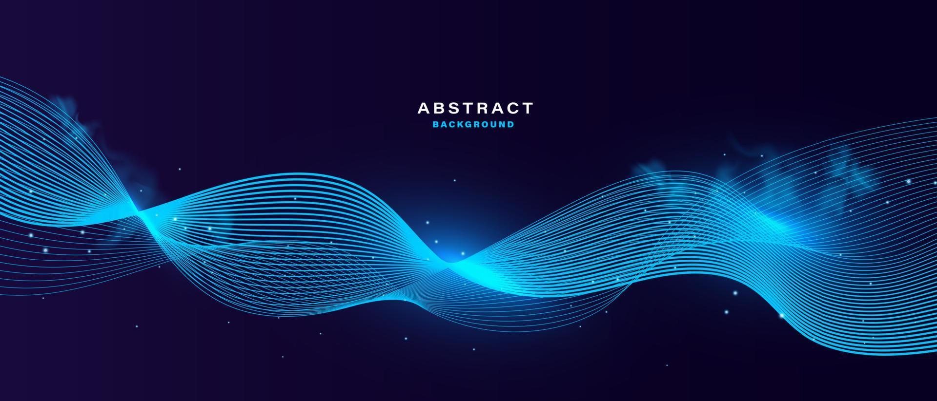 Abstract background with blue glowing particle. vector
