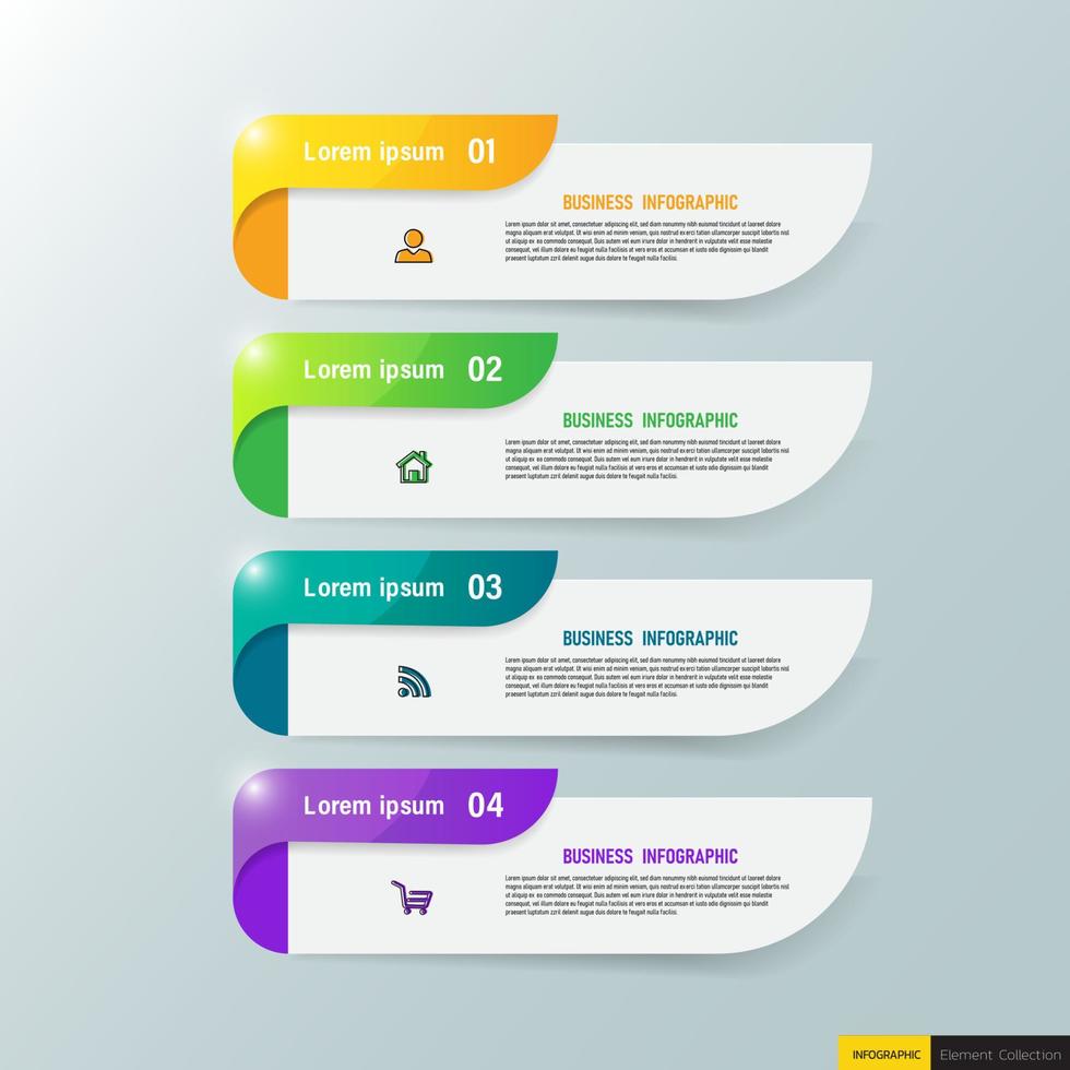 Infographic design business template vector