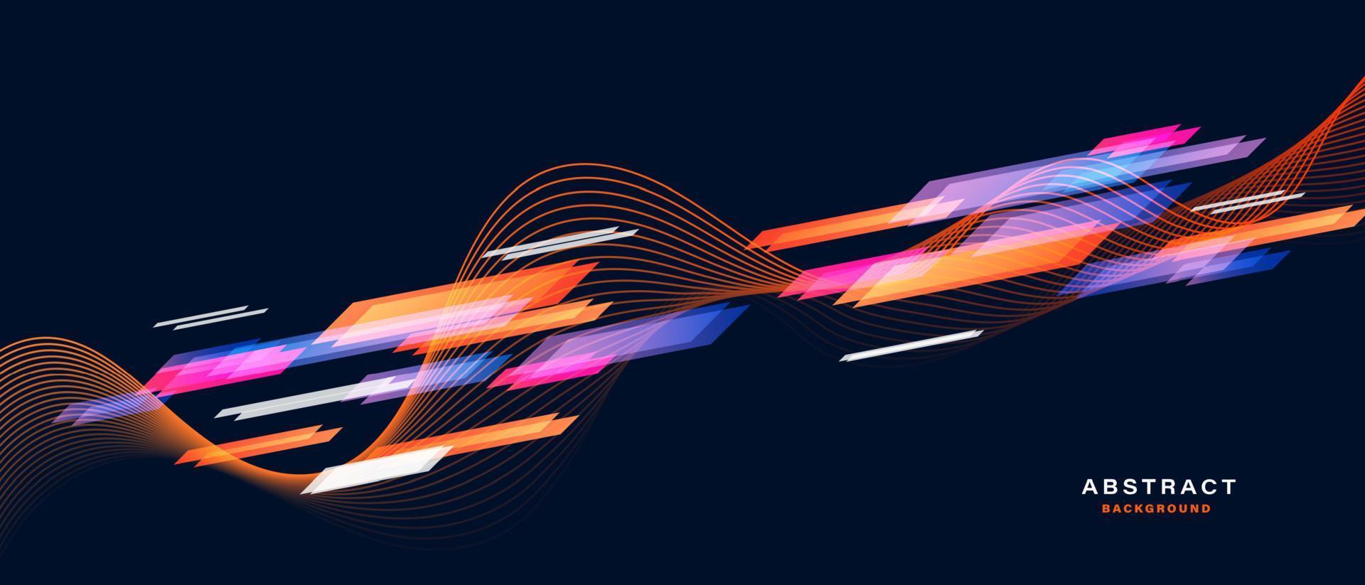 Abstract sport background with dynamic particle. vector
