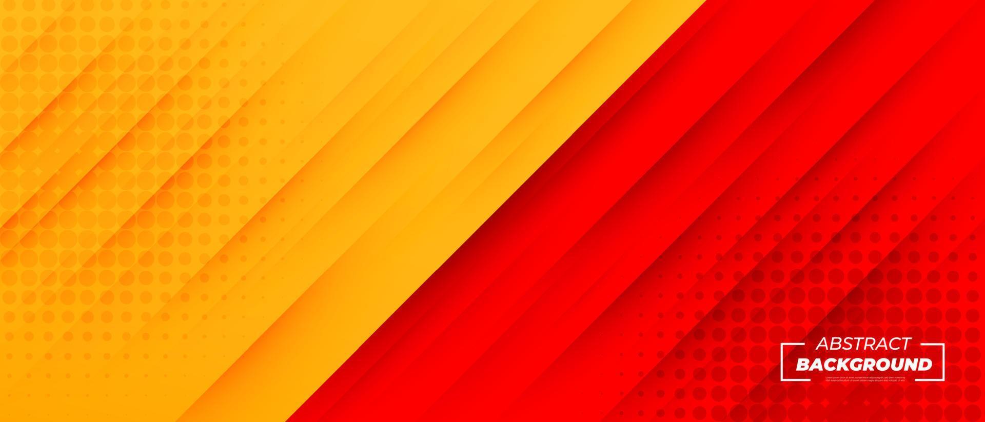 Fondo abstracto moderno amarillo y rojo vector