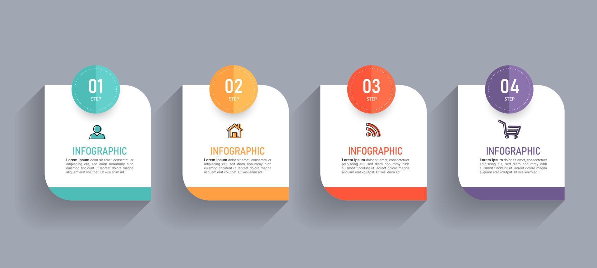 Business infographic template vector