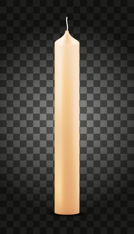 wax candle vector illustration isolated on transparent background