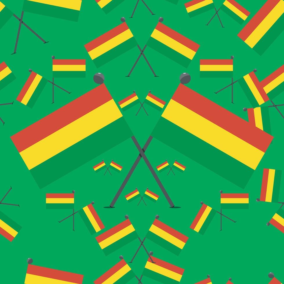 Vector Illustration of Pattern Bolivia Flags