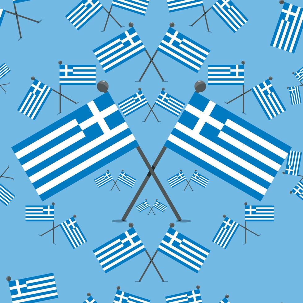 Vector Illustration of Pattern Ireland Flags