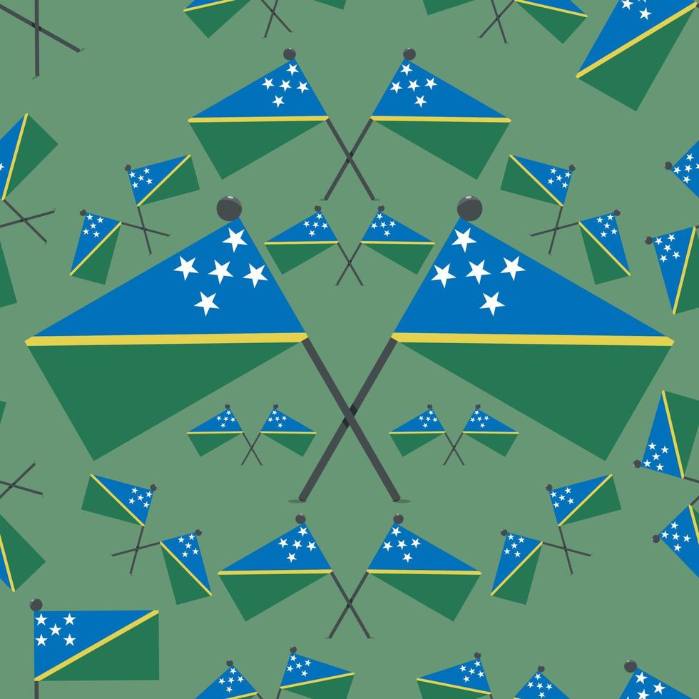 Vector Illustration of Pattern Solomon Flags