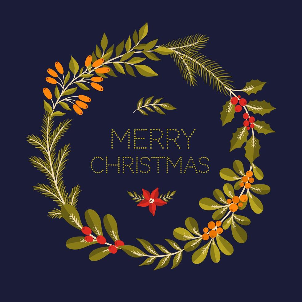 Christmas Floral Decorations 2022 Christmas Frame Floral Branch.holiday Border Background Plant.design Decoration  2022 New Year. 4227401 Vector Art At Vecteezy