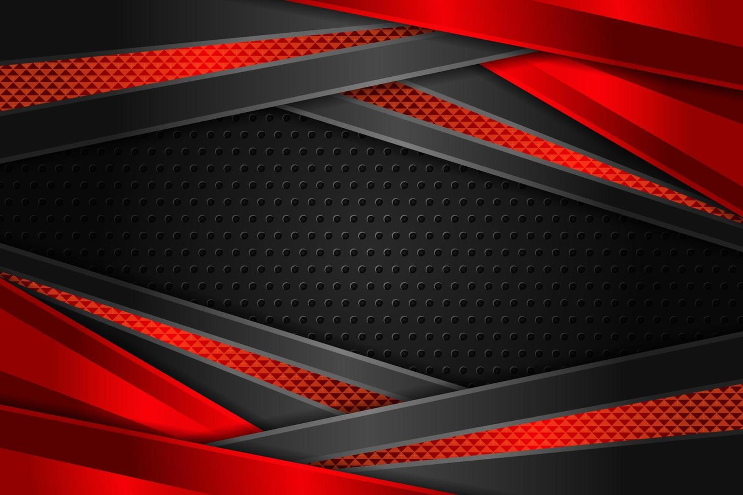 Modern E-Sport Gaming Banner Diagonal Overlapped Layer Red with Dark Background vector
