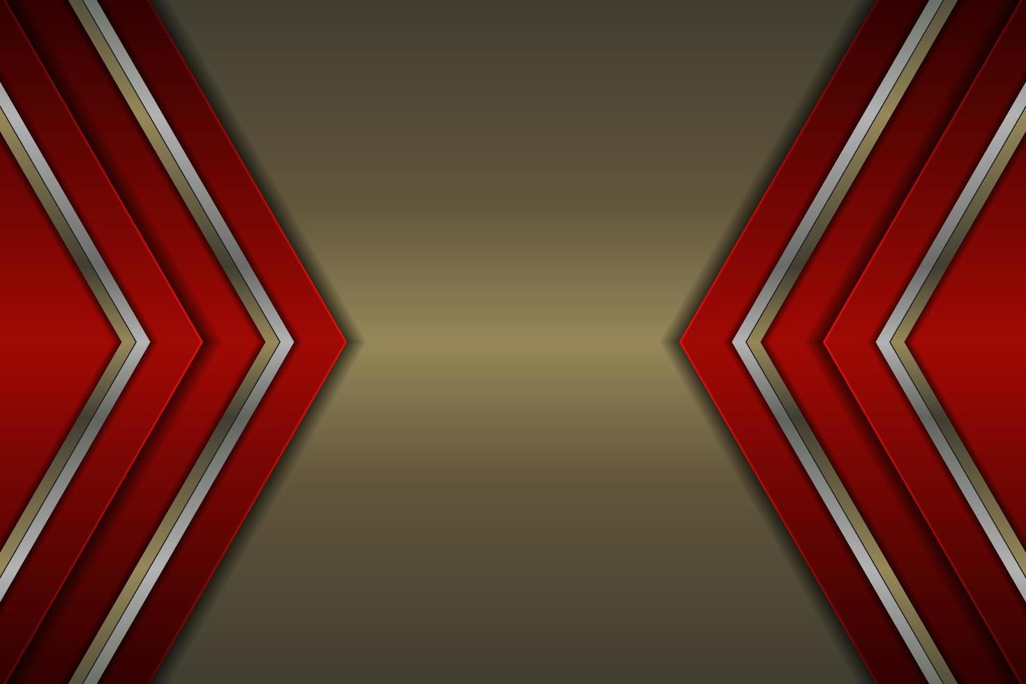Modern Metallic Luxury Arrow Glossy Golden and Maroon Background vector