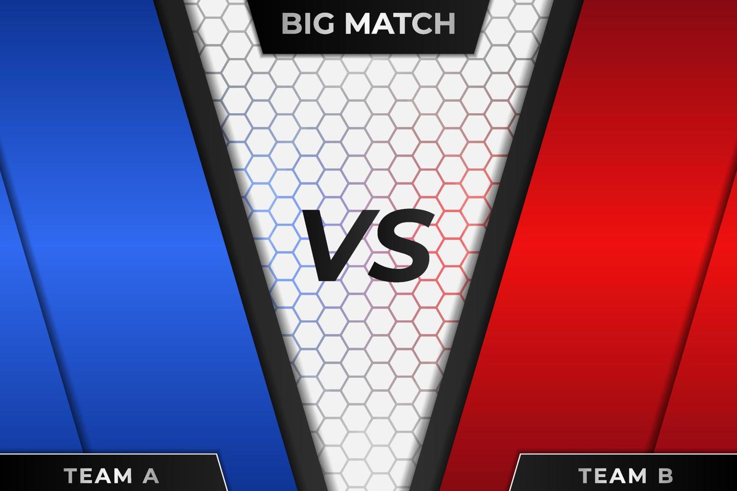 Versus Sports Match Battle Competition Glossy Red and Blue on White Background vector