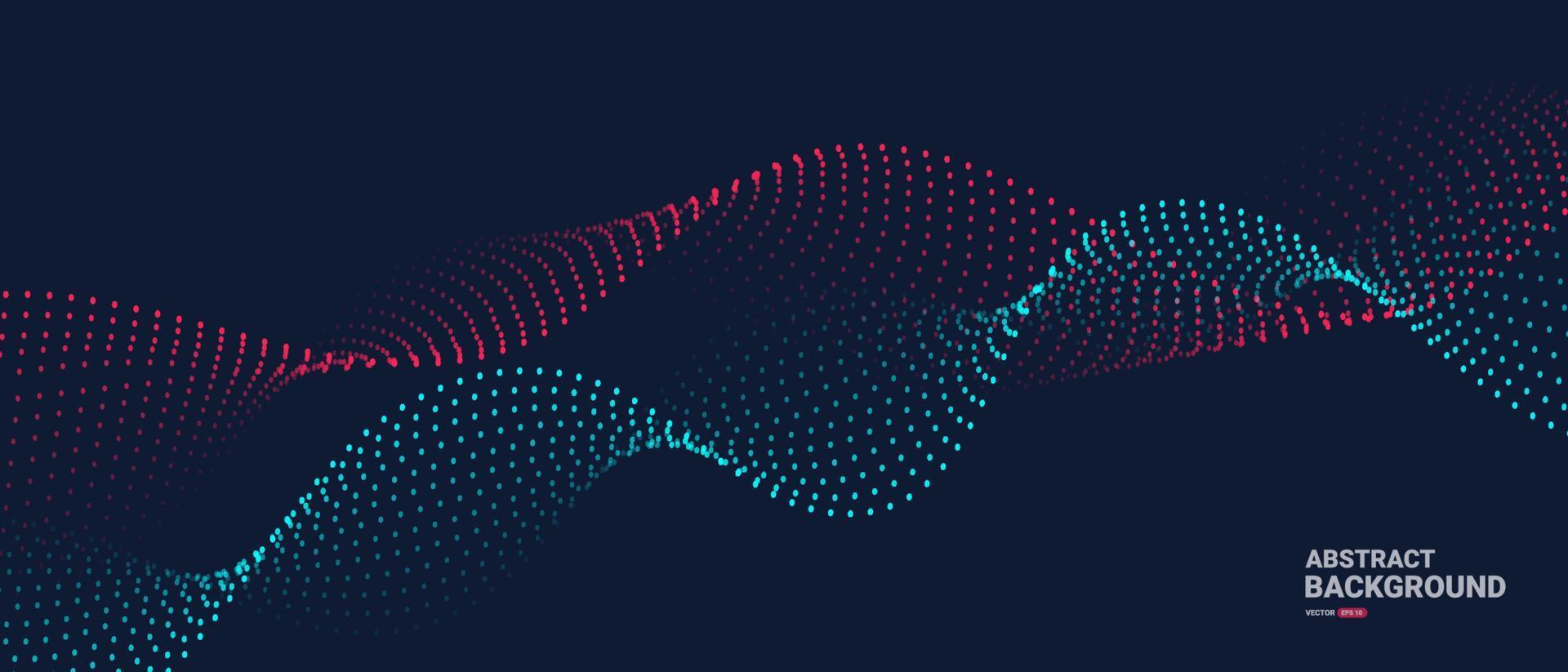 Abstract background with dynamic waves. vector