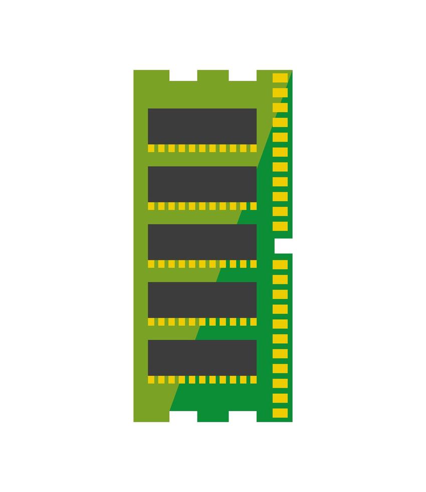 hardware de computadora ram vector