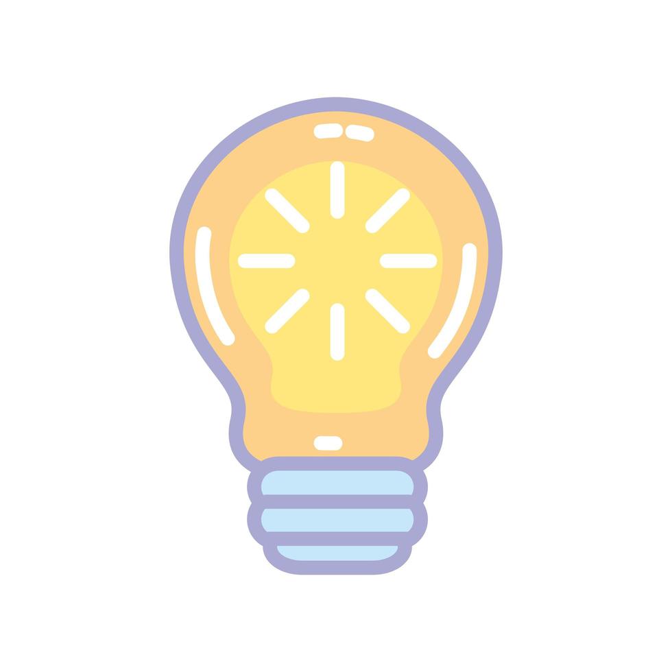 light bulb bright vector