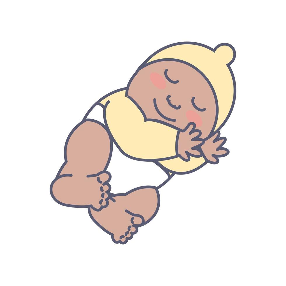 duerme lindo bebé vector