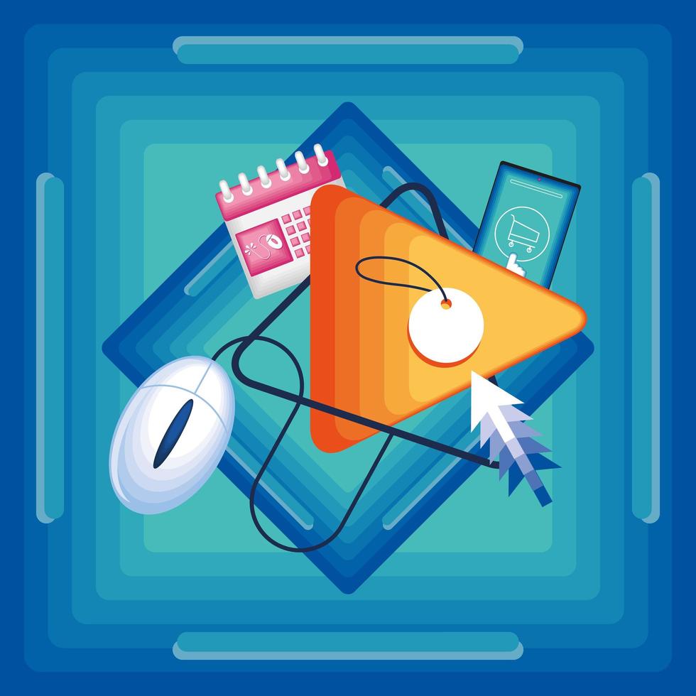 cyber monday special sale vector