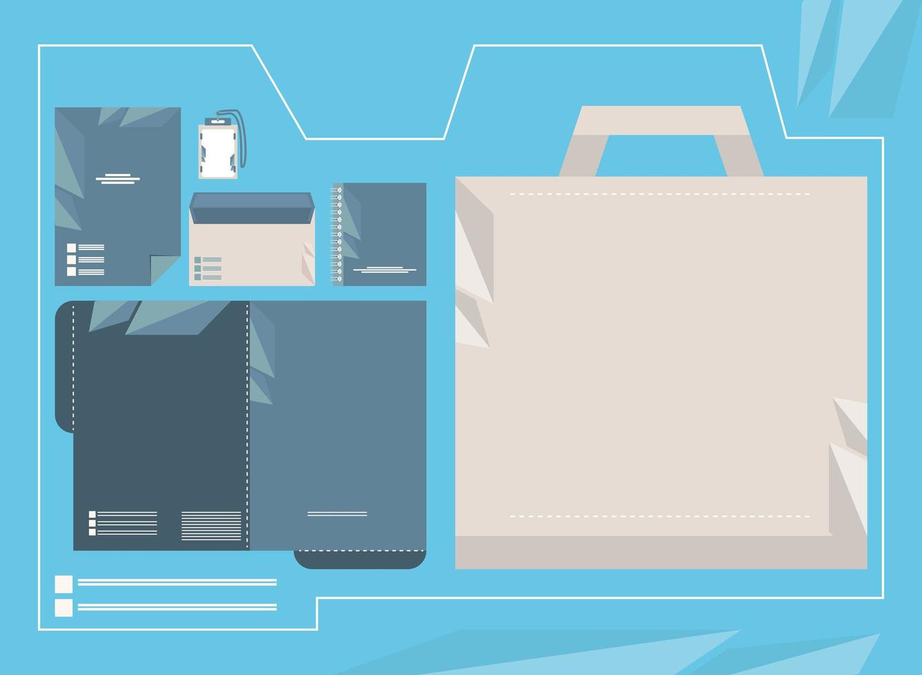 stationery id corporate vector