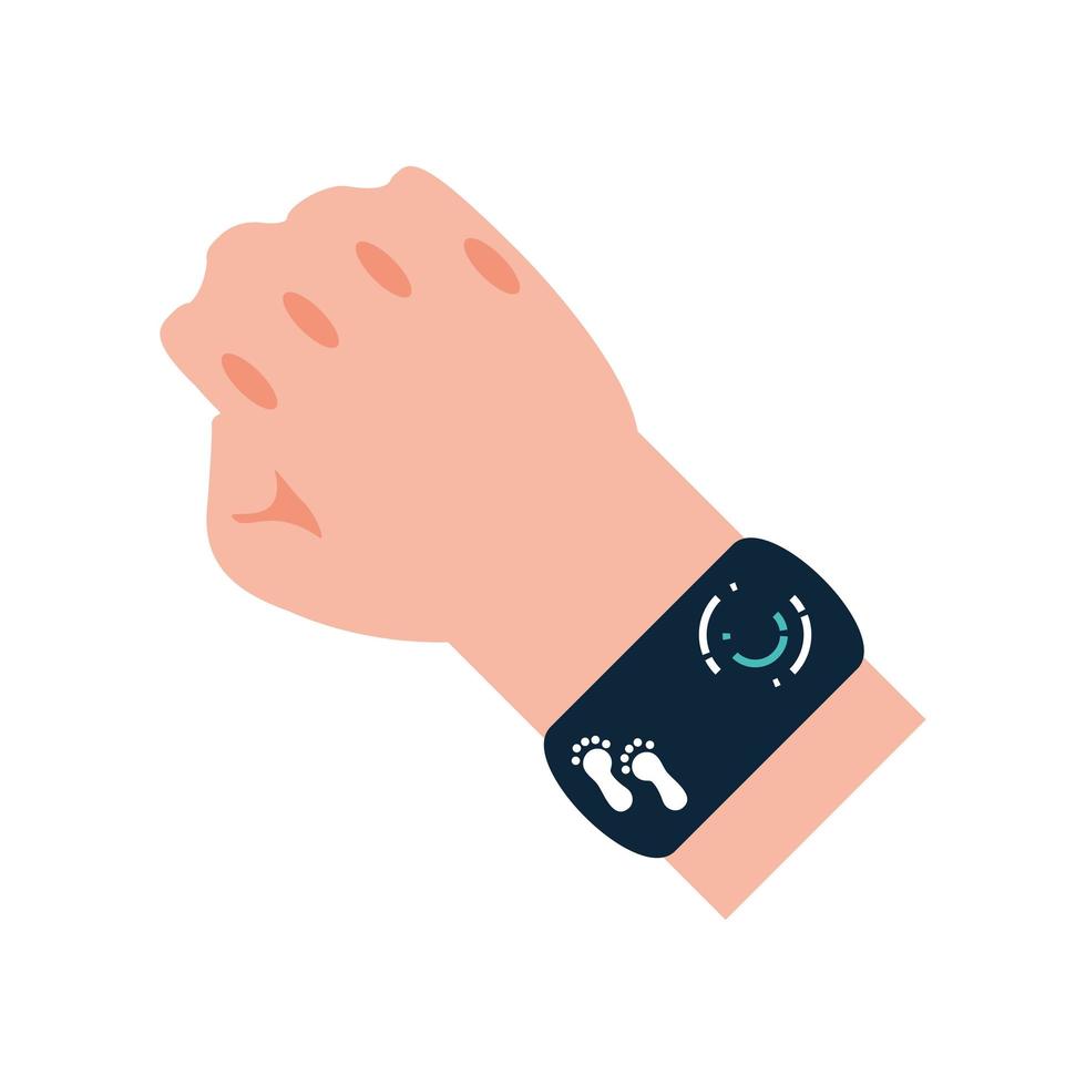 smart watch health application vector