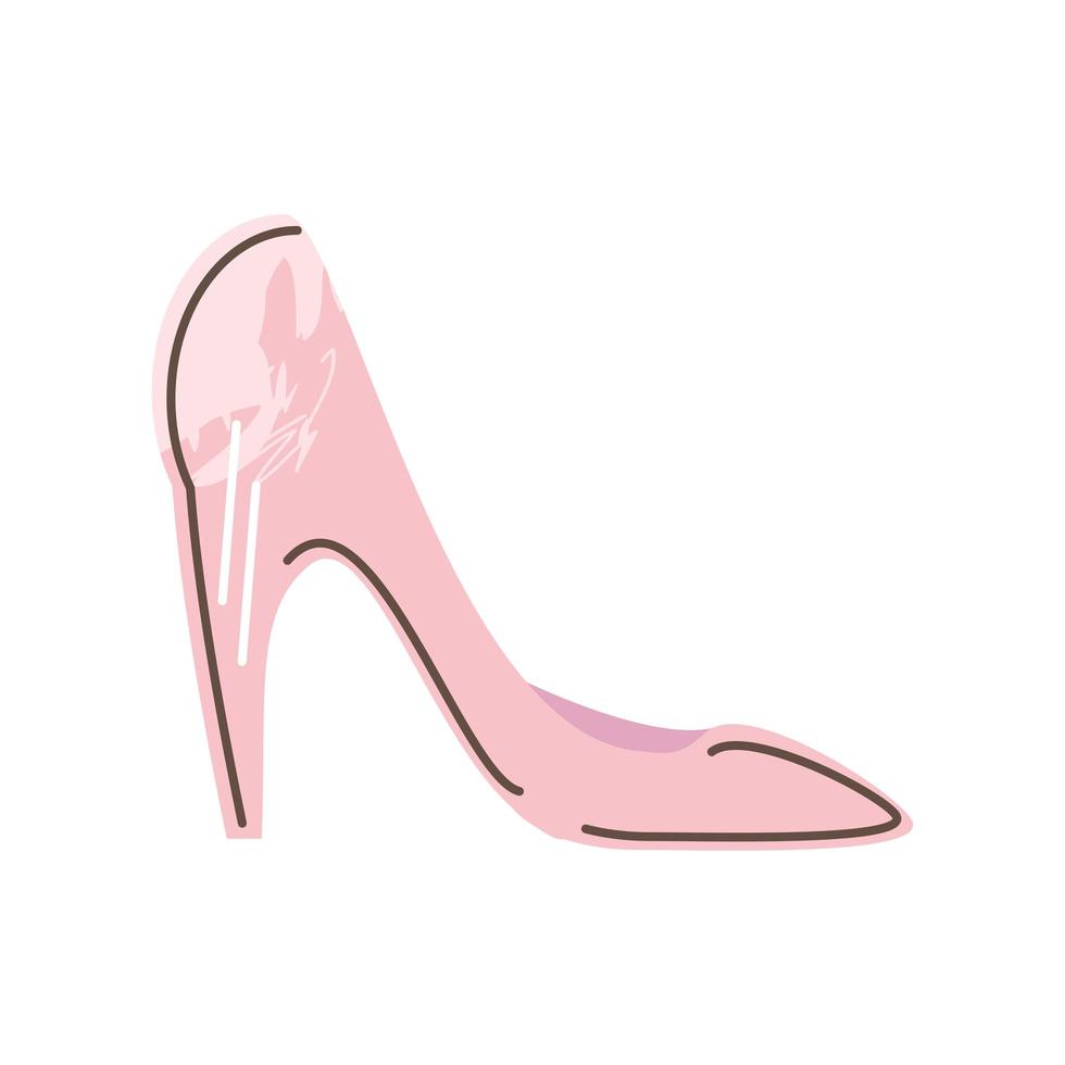 shoe heel high vector