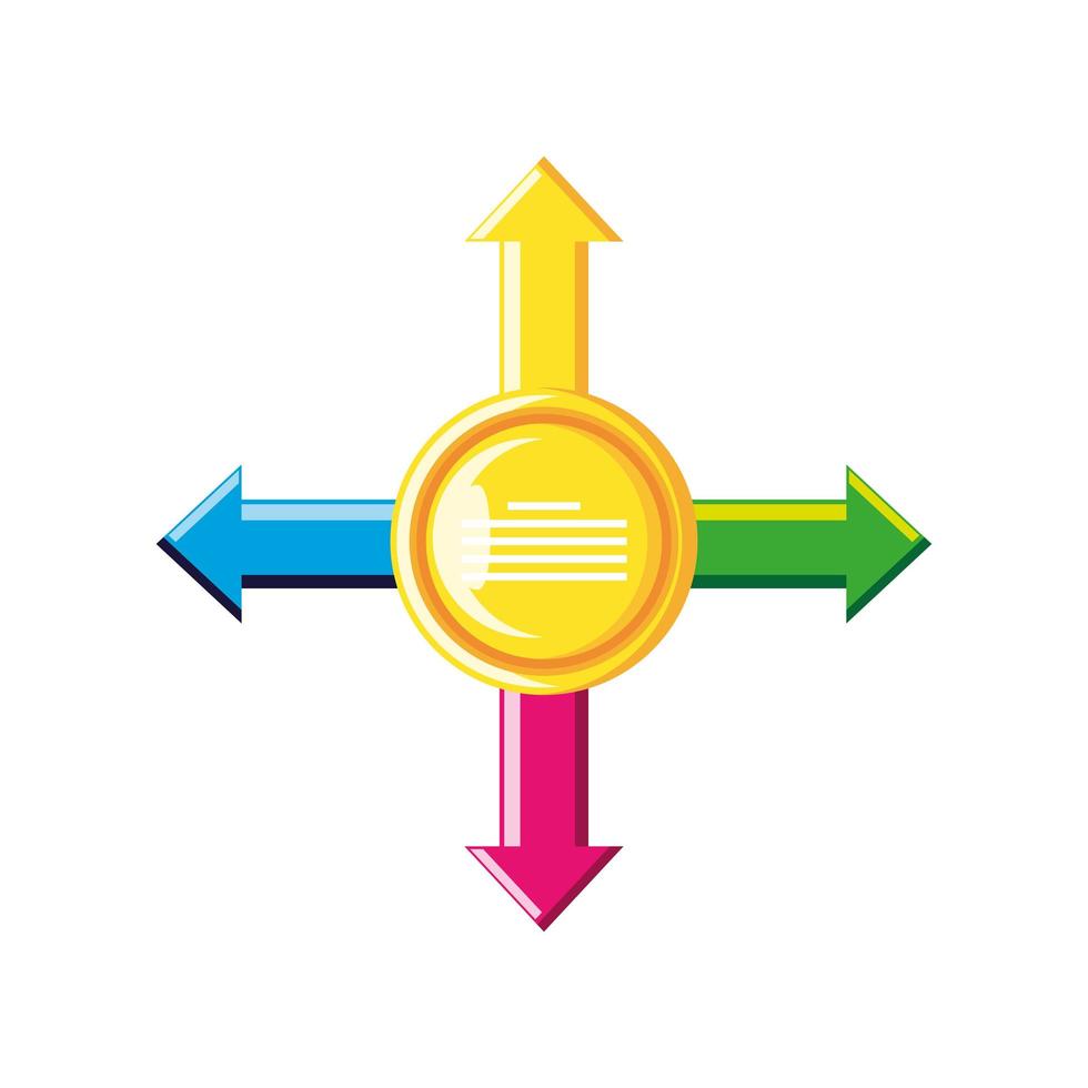 marketing diagram template vector