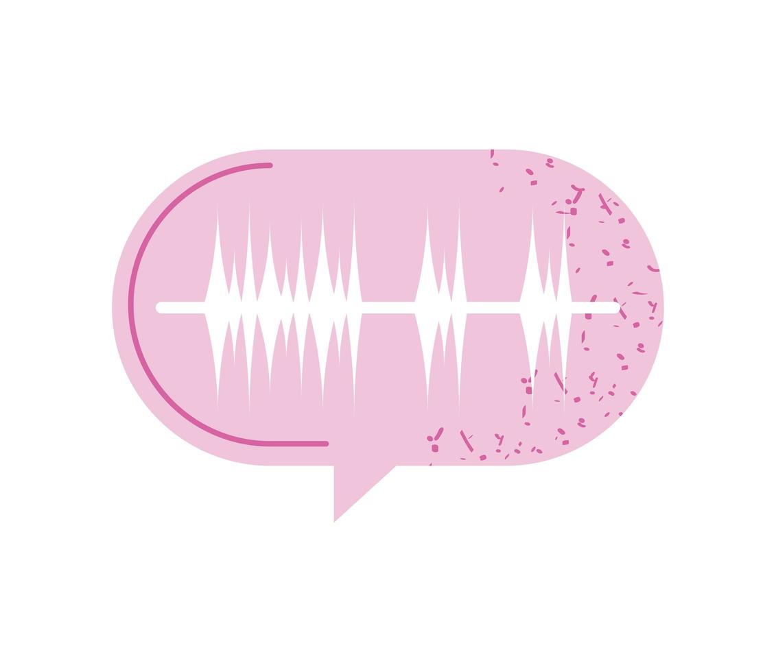 recorded voice message vector