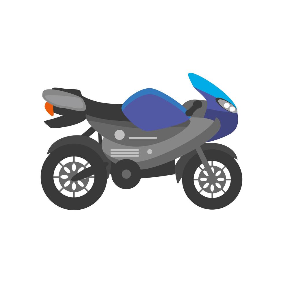 icono de motocicleta de carreras vector