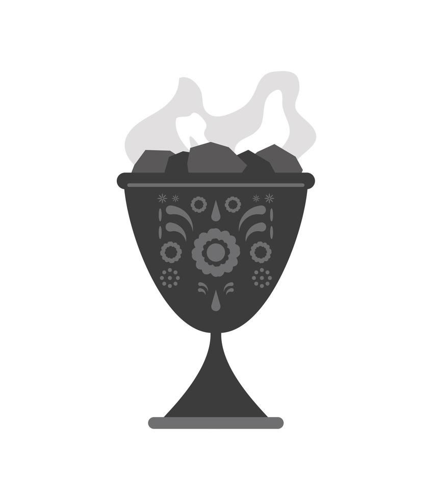 vessel with incense vector
