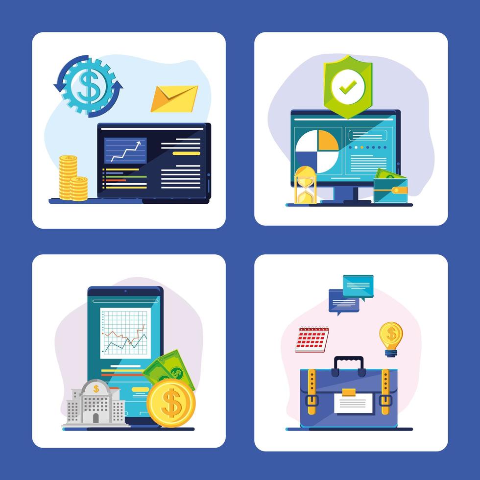 financial management online vector