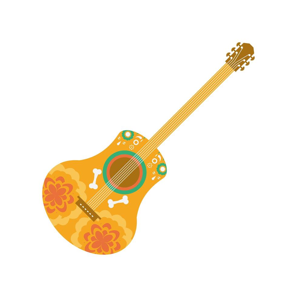 instrumento de guitarra mexicana vector