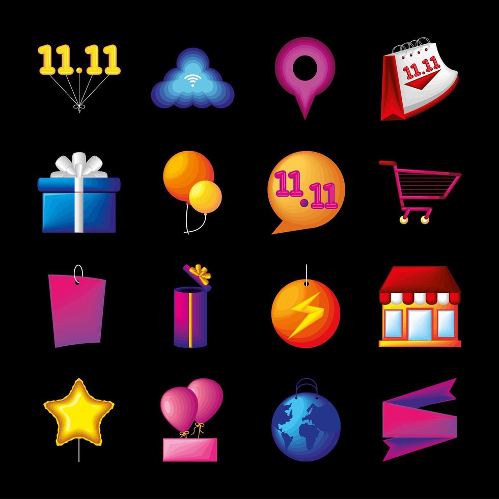 shopping day announce vector