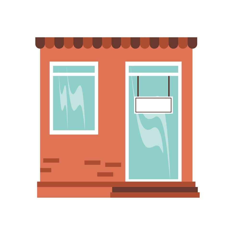 store facade door vector