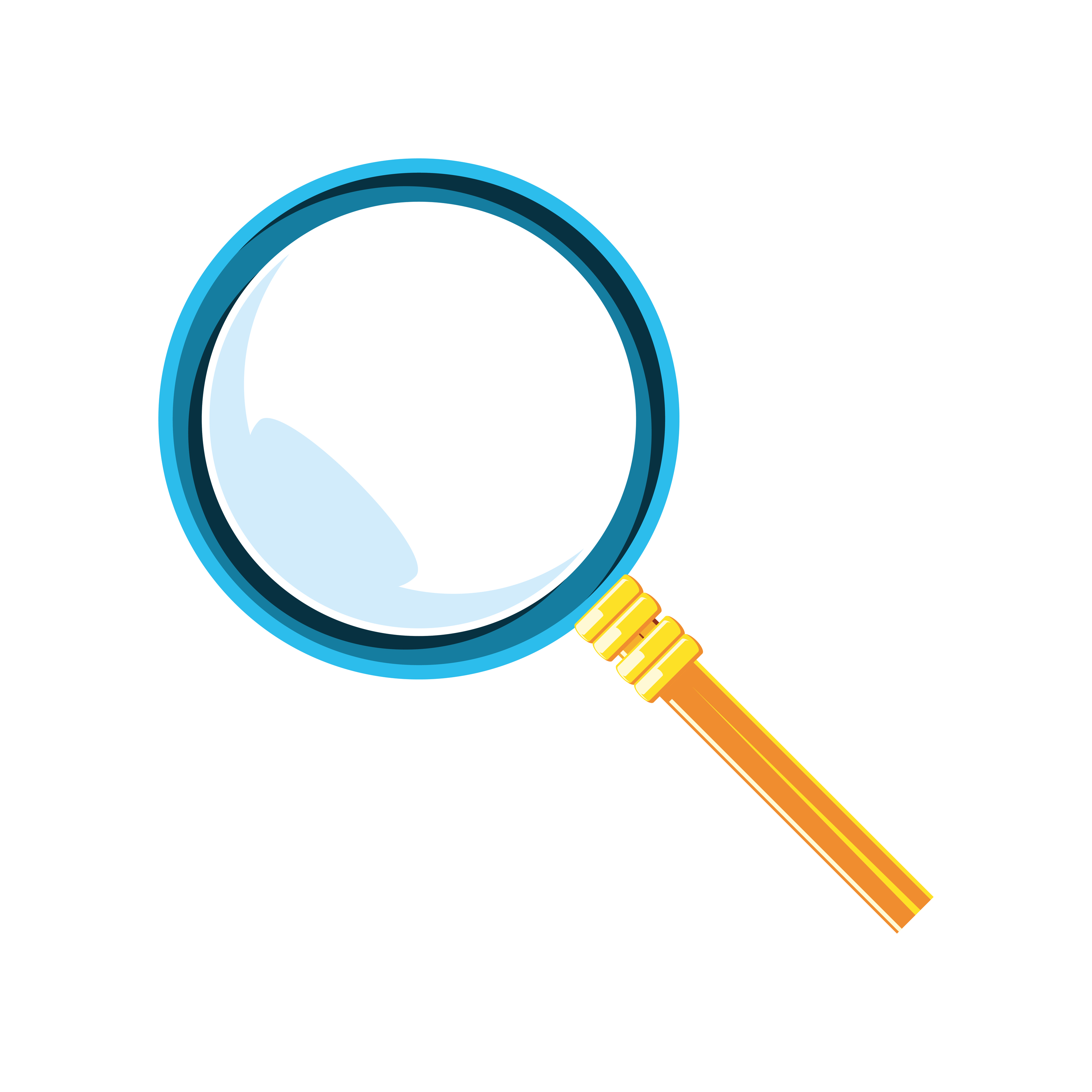 magnifying glass research 4228034 Vector Art at Vecteezy