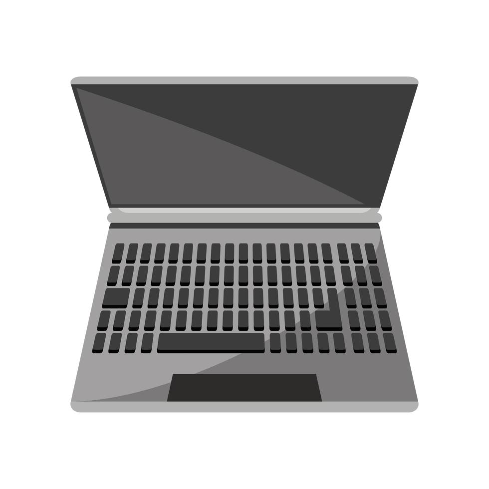 laptop keyboard software vector