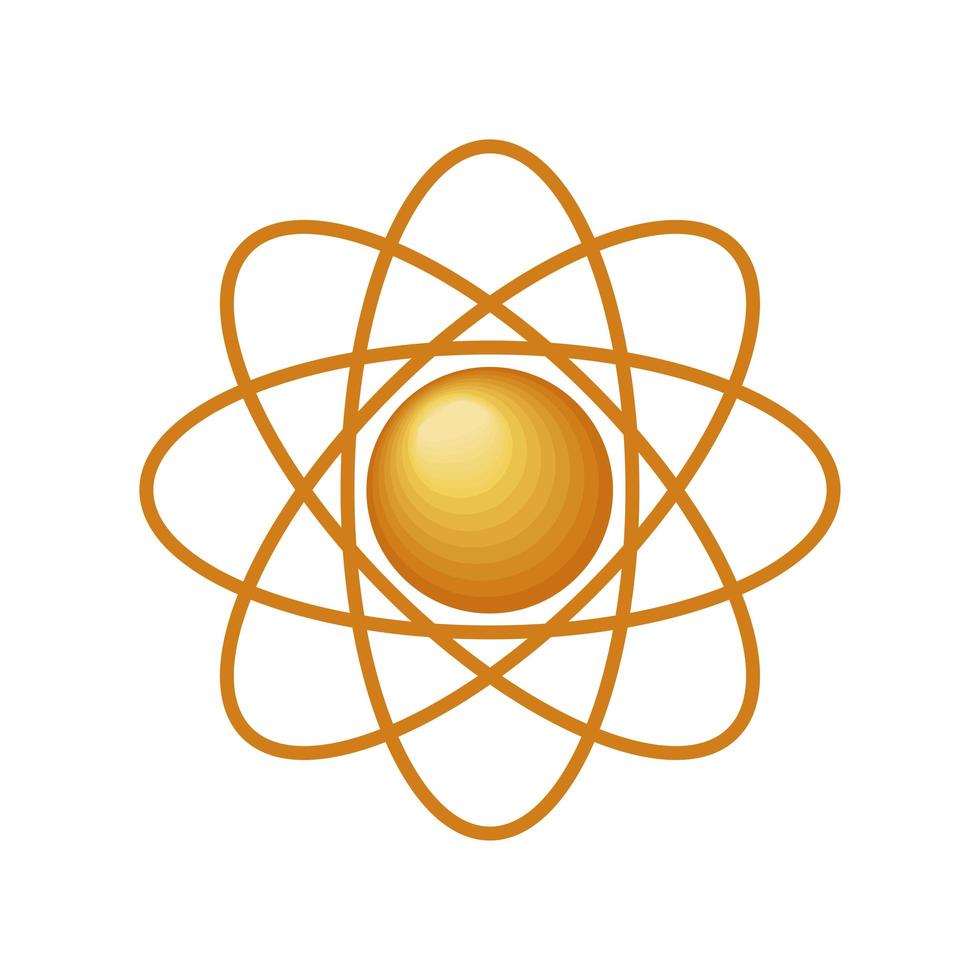 molecule atom icon vector