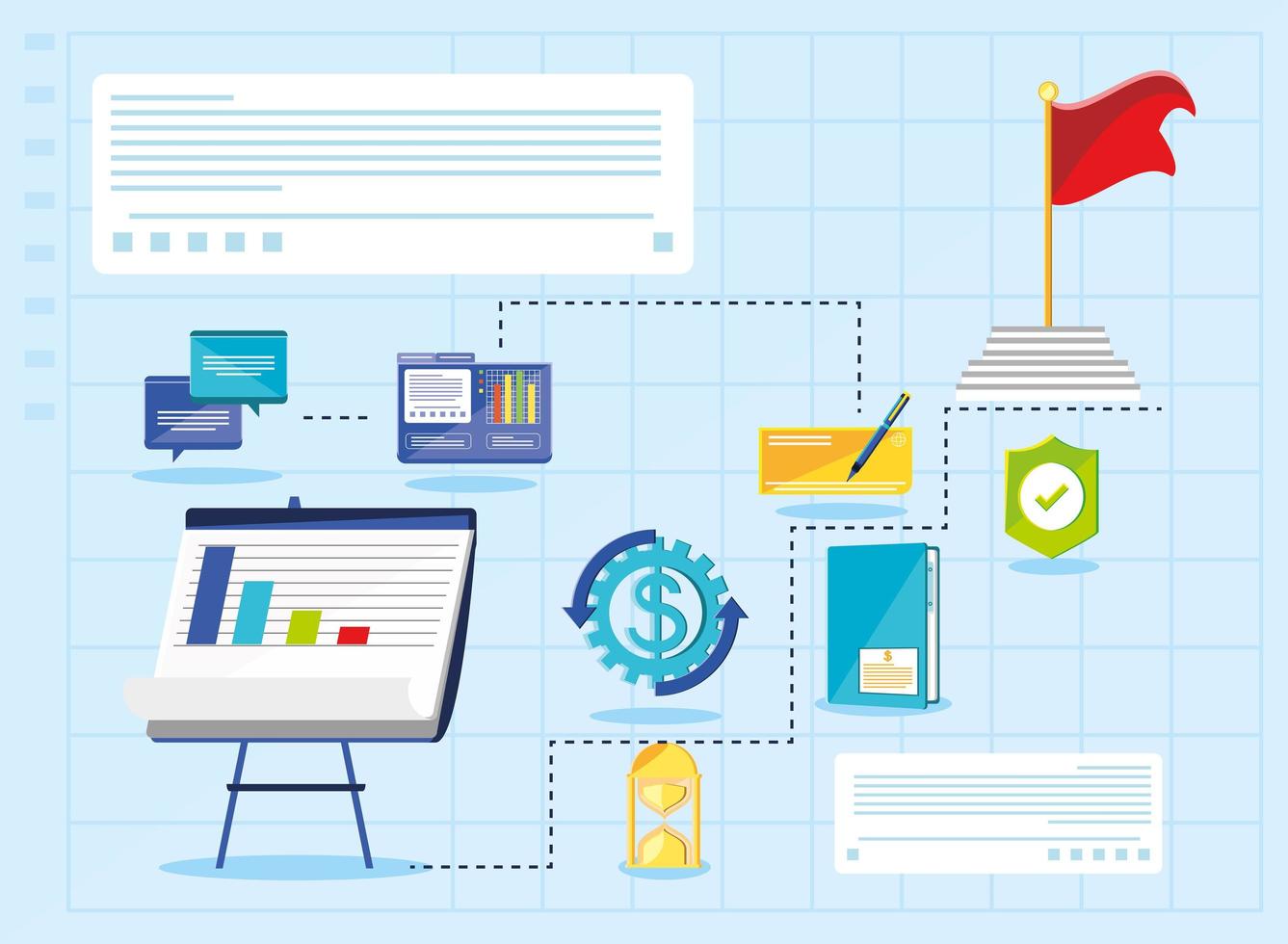 financial management process vector