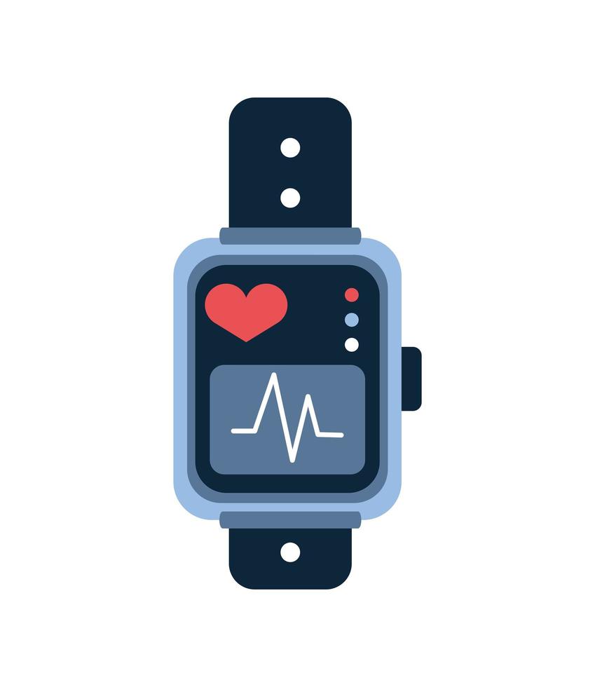 smart watch health app vector