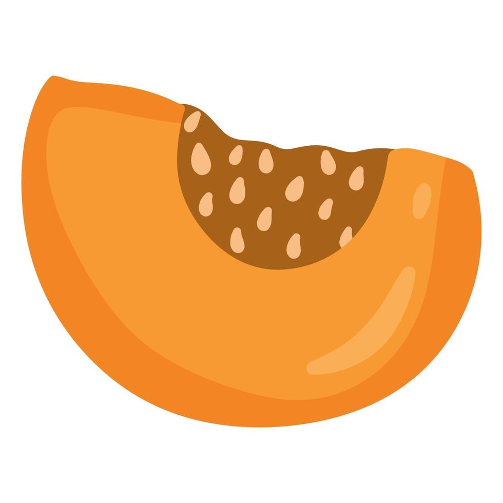 Pumpkin pie. Vector illustration for Thanksgiving and Holiday. Isolated, cartoon style