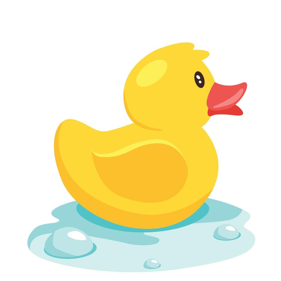 cute rubber duck vector